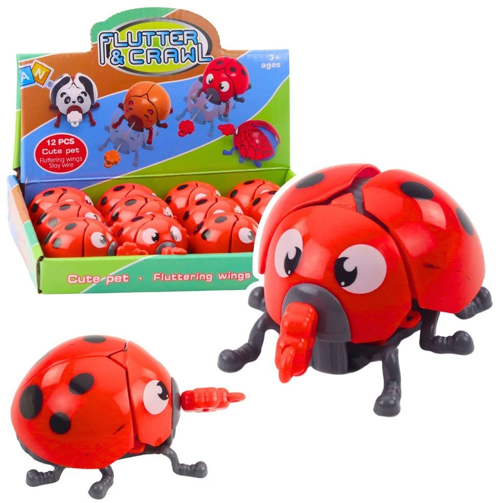 Lean Toys Mechaniškai Judanti Boružėlė Žaislas 7x5x3.5 cm