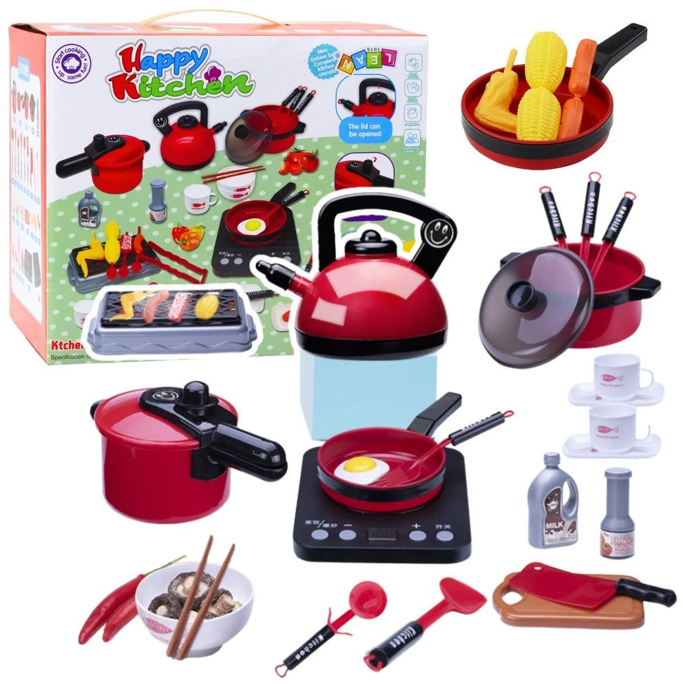 Lean Toys Vaikiškas virtuvės žaislų rinkinys 36 vnt.