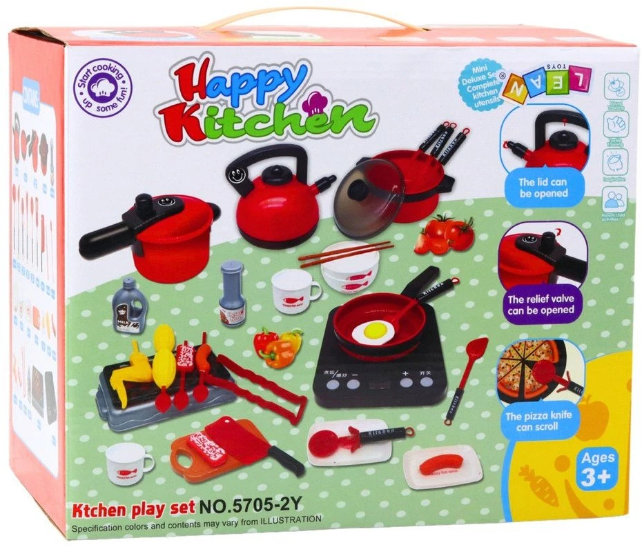 Lean Toys Vaikiškas virtuvės žaislų rinkinys 36 vnt.