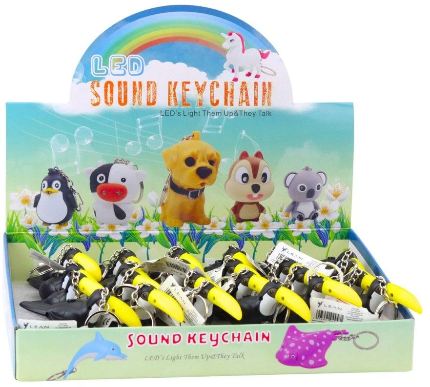 Lean Toys LED Paukštis Pakabukas Su Garsu