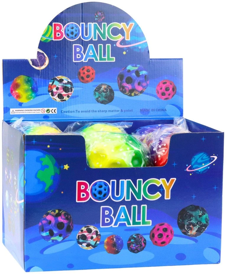 Lean Toys Kamuolys su įdubimais, spalvotas 10 cm