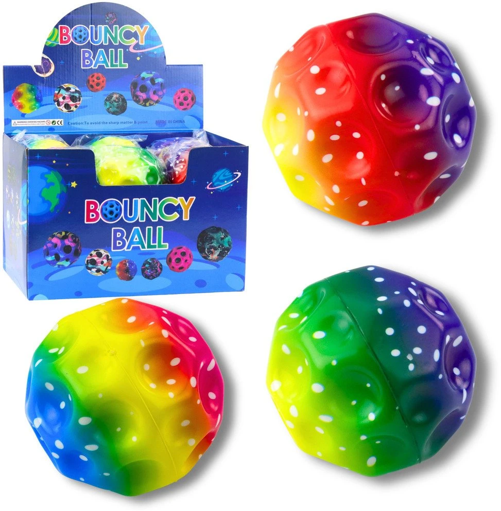 Lean Toys Kamuolys su įdubimais, spalvotas 10 cm