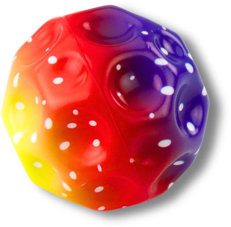 Lean Toys Kamuolys su įdubimais, spalvotas 10 cm