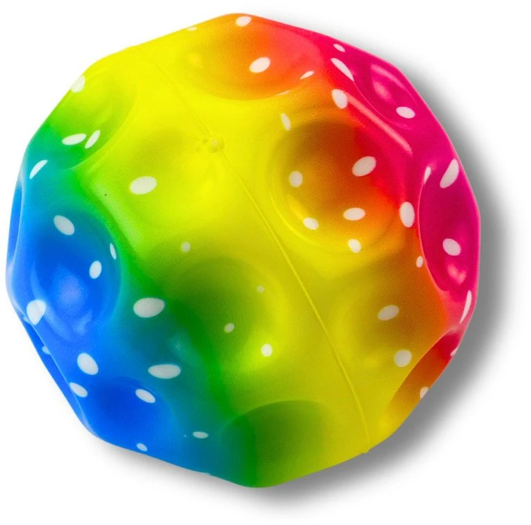 Lean Toys Kamuolys su įdubimais, spalvotas 10 cm