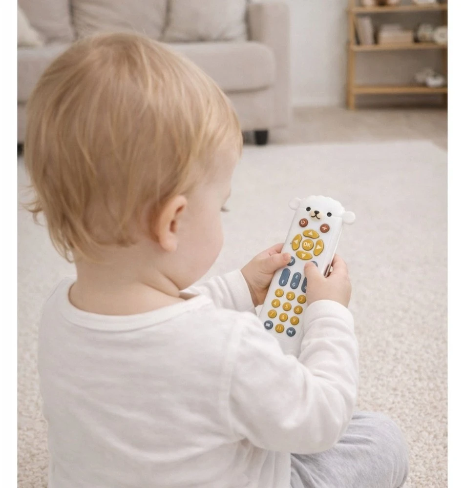 Lean Toys Žaislas nuotolinio pultelio formos baltas