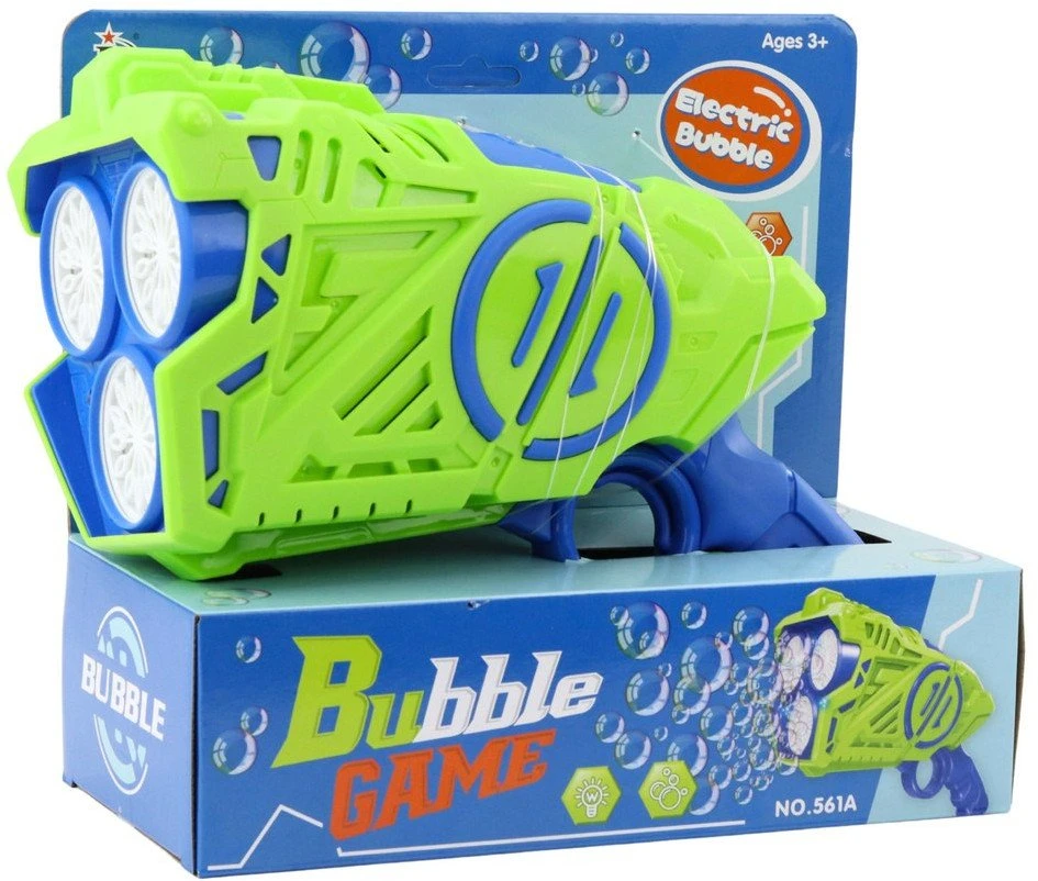 Lean Toys Bburbulų pistoletas su LED šviesomis