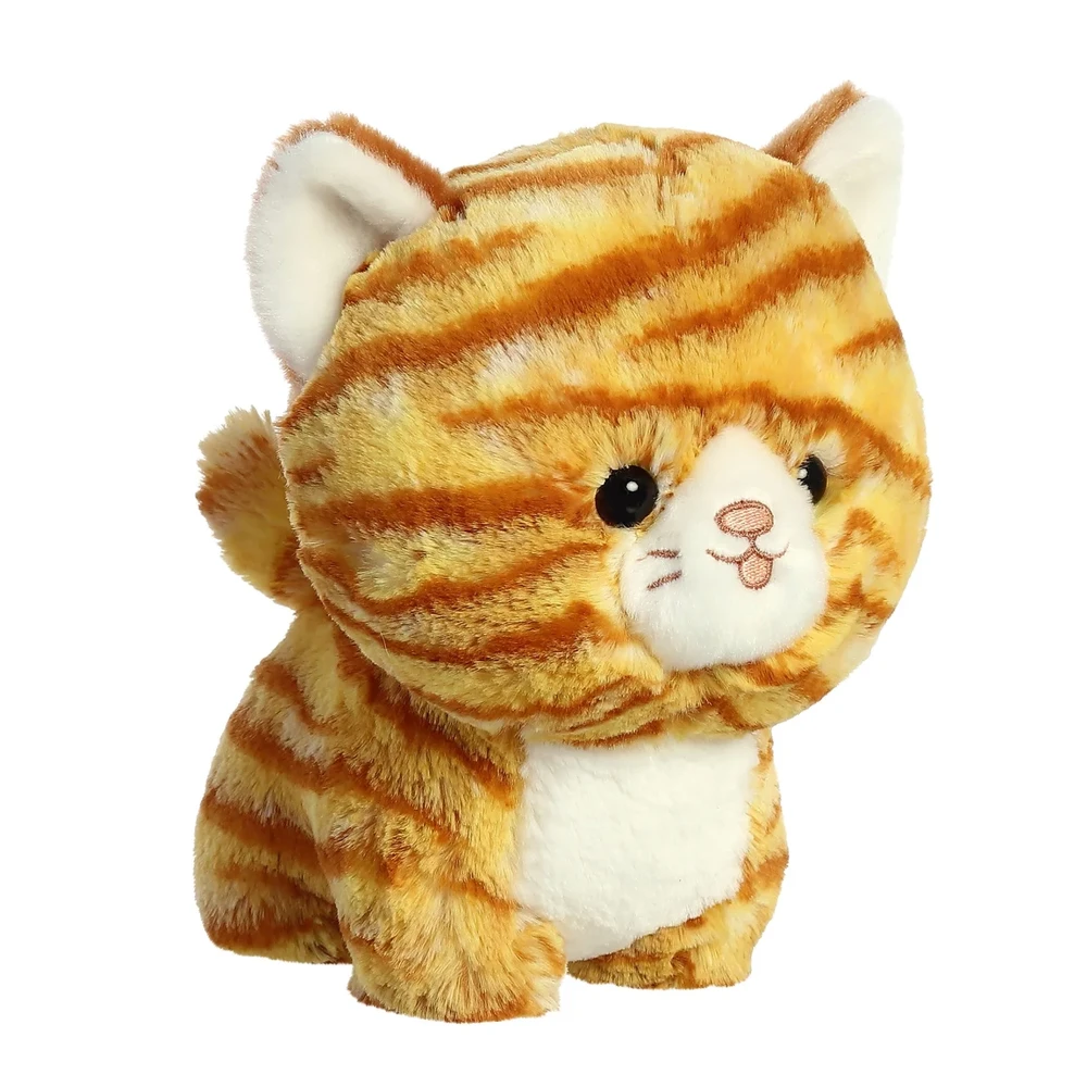 Lean Toys Pliušinis žaislas - dryžuotas katinas, 17 cm