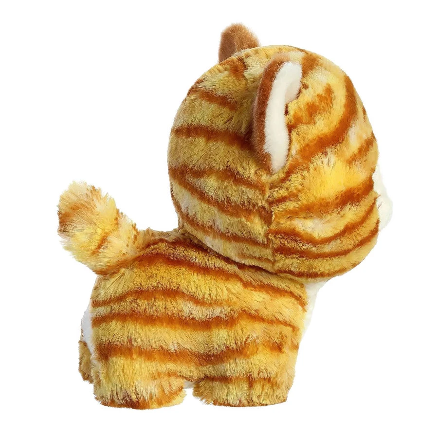 Lean Toys Pliušinis žaislas - dryžuotas katinas, 17 cm