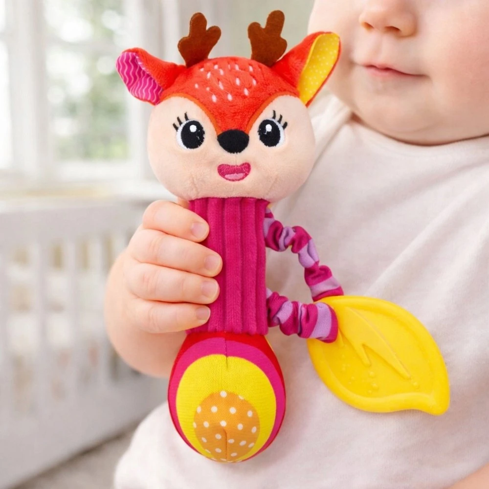 Lean Toys Pliušinis barškutis 17 × 9 × 4.5 cm