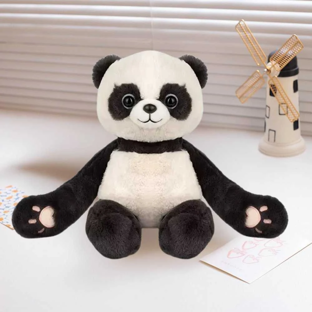 Lean Toys Pliušinė panda su magnetais, 23 cm