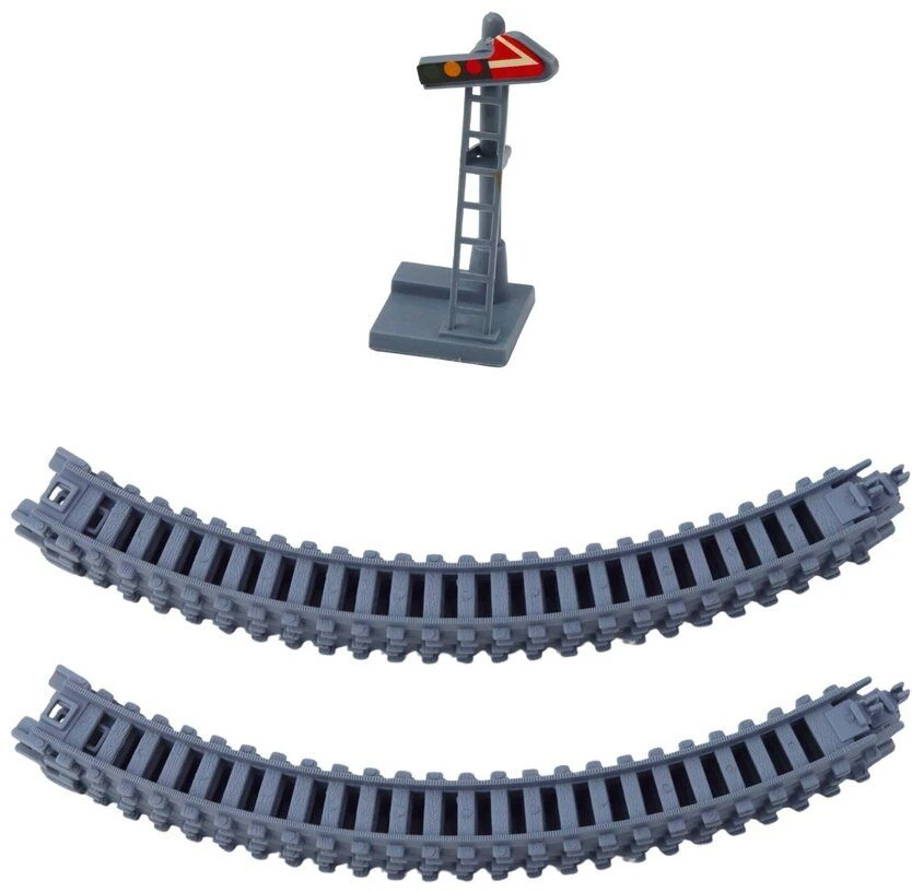 Lean Toys Elektrinis traukinys City Express su 13 dalių bėgiais