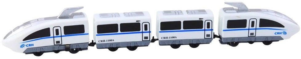 Lean Toys Elektrinis traukinys City Express su 13 dalių bėgiais