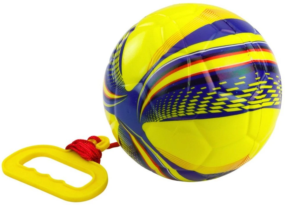 Lean Toys Minkštas kamuolys su virvele 14 cm