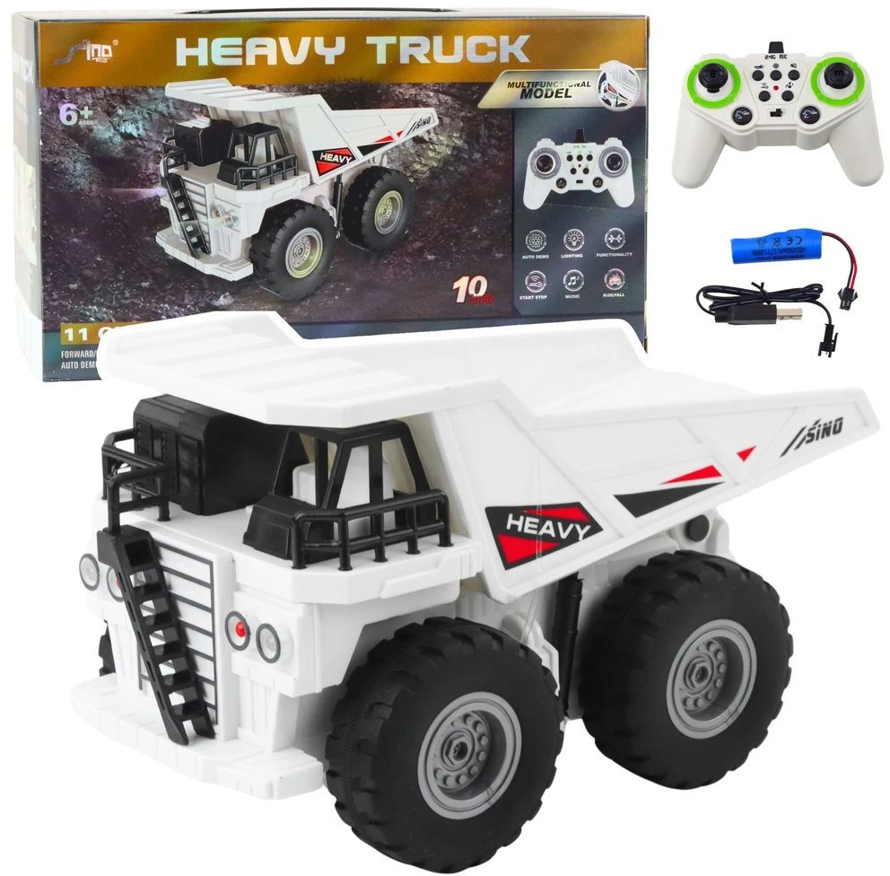 Lean Toys Nuotoliniu būdu valdomas sunkvežimis su šviesomis ir garsais 1:24