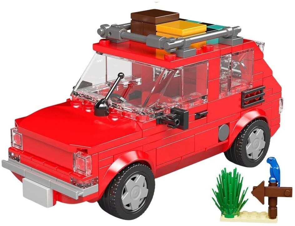 Lean Toys Konstruktorius Mold King Fiat 126 su priekaba 1:24 393 det.