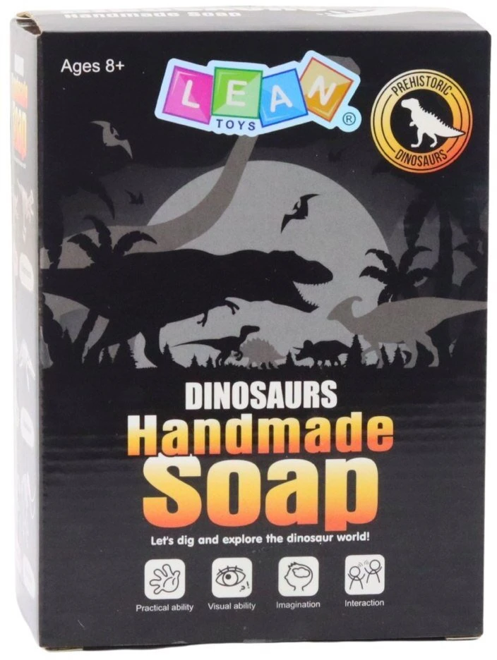 Lean Toys Kūrybinis rinkinys: muilo gamyba ir dinozaurų kasinėjimai