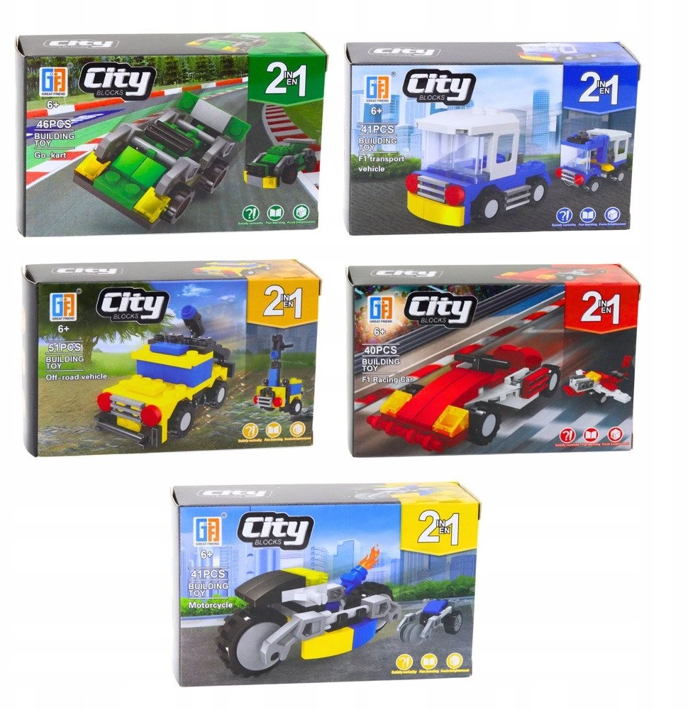 Lean Toys Miesto transporto priemonės 2in1