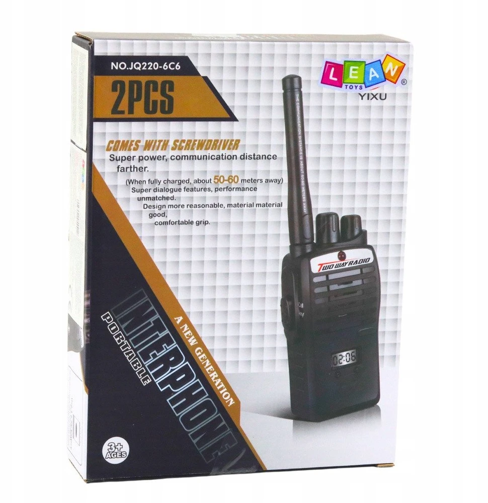 Lean Toys Vaikų radijo ryšio aparatų rinkinys (2 vnt.)