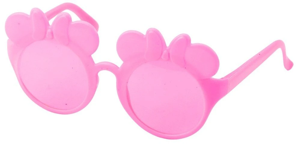Lean Toys Vaikų aksesuarų rinkinys: lankelis, akiniai, plaukų gumytės, rožinė spalva