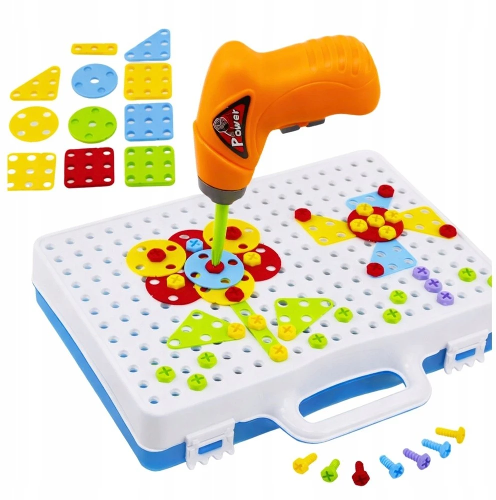 Lean Toys Edukacinis dėlionių rinkinys su atsuktuvu 151 vnt.