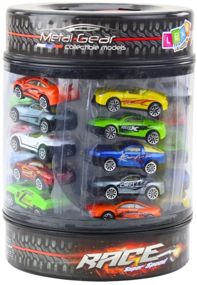 Lean Toys 1:64 Mastelio Modernių Sportinių Automobilių Rinkinys su 25 Modeliais