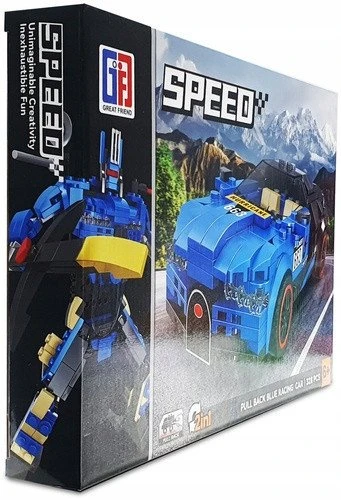 Lean Toys Konstruktorius automobilis-robotas 2in1, 328 dalys