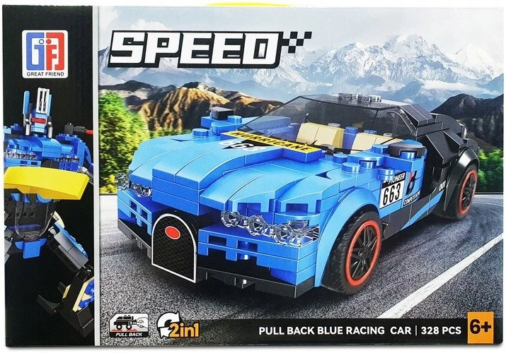 Lean Toys Konstruktorius automobilis-robotas 2in1, 328 dalys