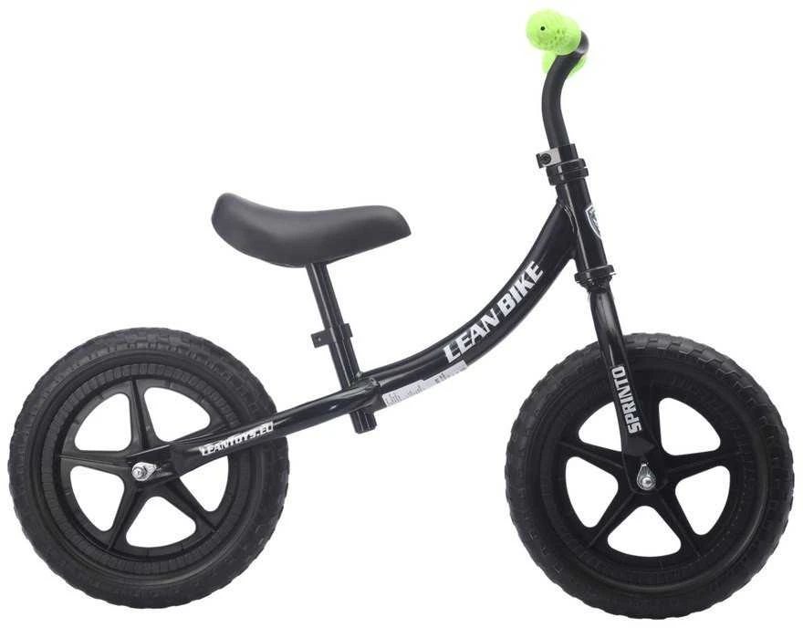 Lean Trike Balansinis dviratis SPRINTO Push-off dviratis Juoda