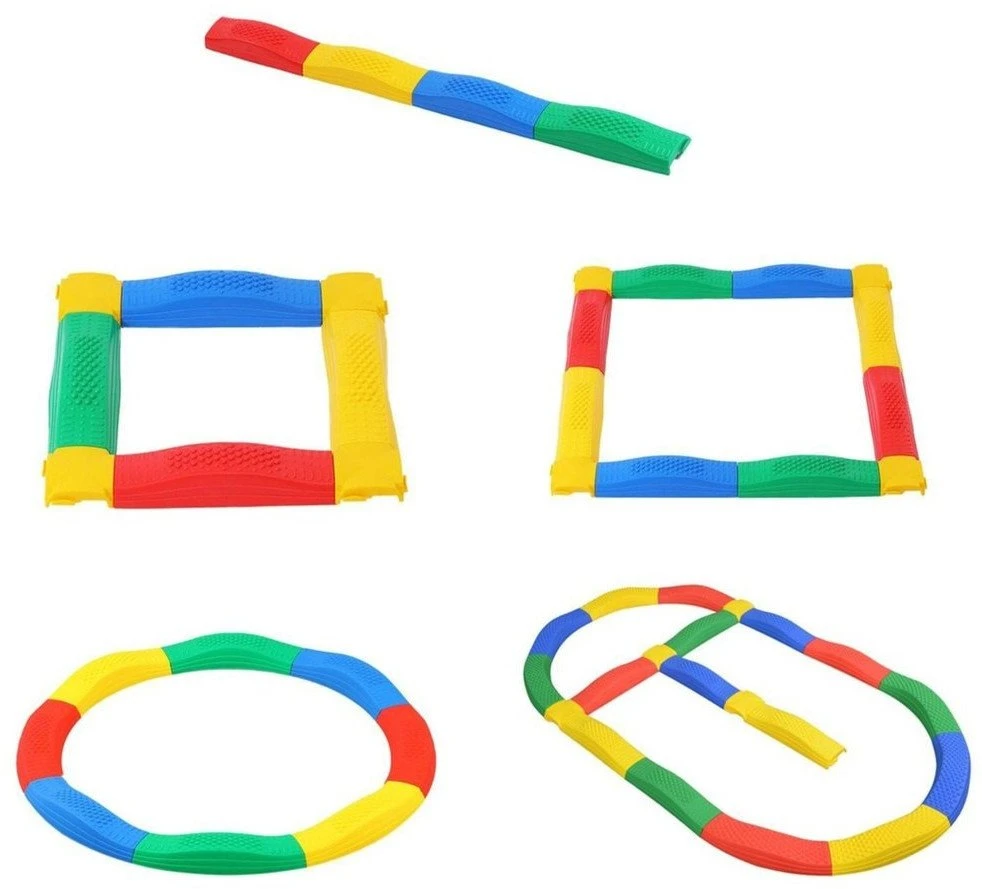 Lean Toys Jutiminis Balansas Sujungiamų Takelių Rinkinys 16 Dėžių + 4 Jungtys
