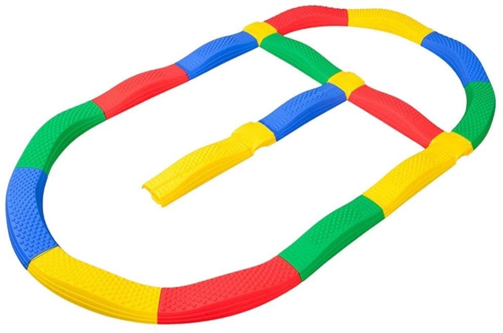 Lean Toys Jutiminis Balansas Sujungiamų Takelių Rinkinys 16 Dėžių + 4 Jungtys