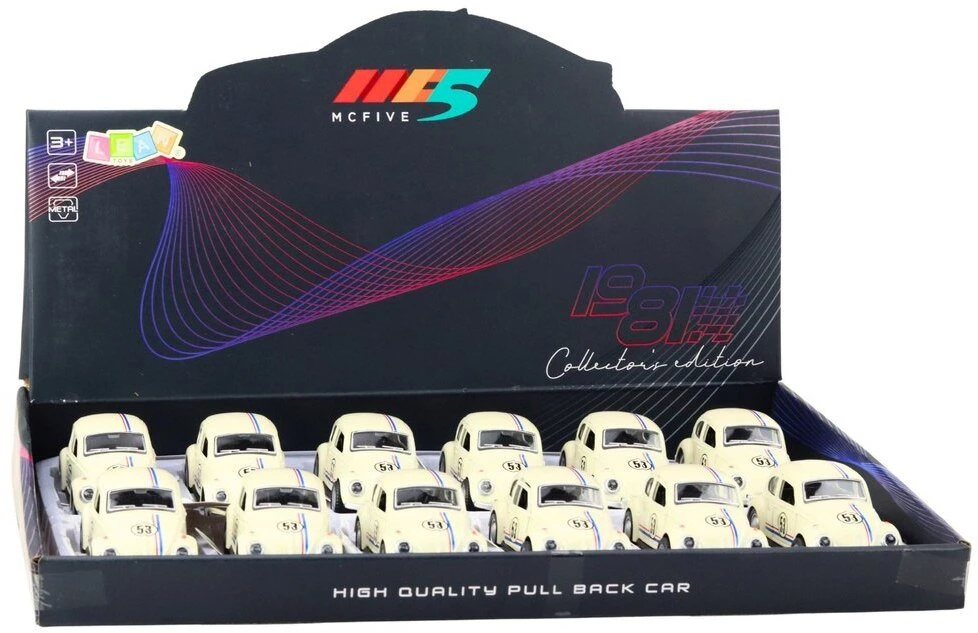 Lean Toys Metalinis klasikinis automobilis 1:32 su atidaromomis durimis