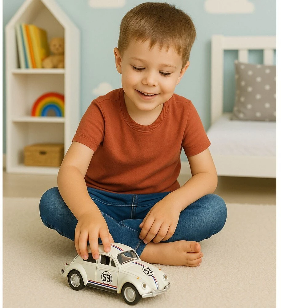 Lean Toys Metalinis klasikinis automobilis 1:32 su atidaromomis durimis
