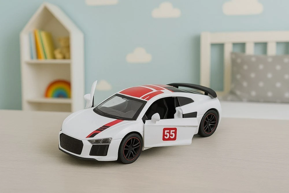 Lean Toys Metalinė sportinė mašina 1:43 su atidaromomis durimis