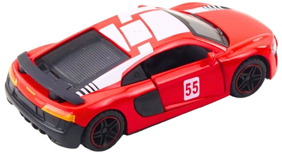 Lean Toys Metalinė sportinė mašina su atidaromomis durimis, raudona, 10.5 cm