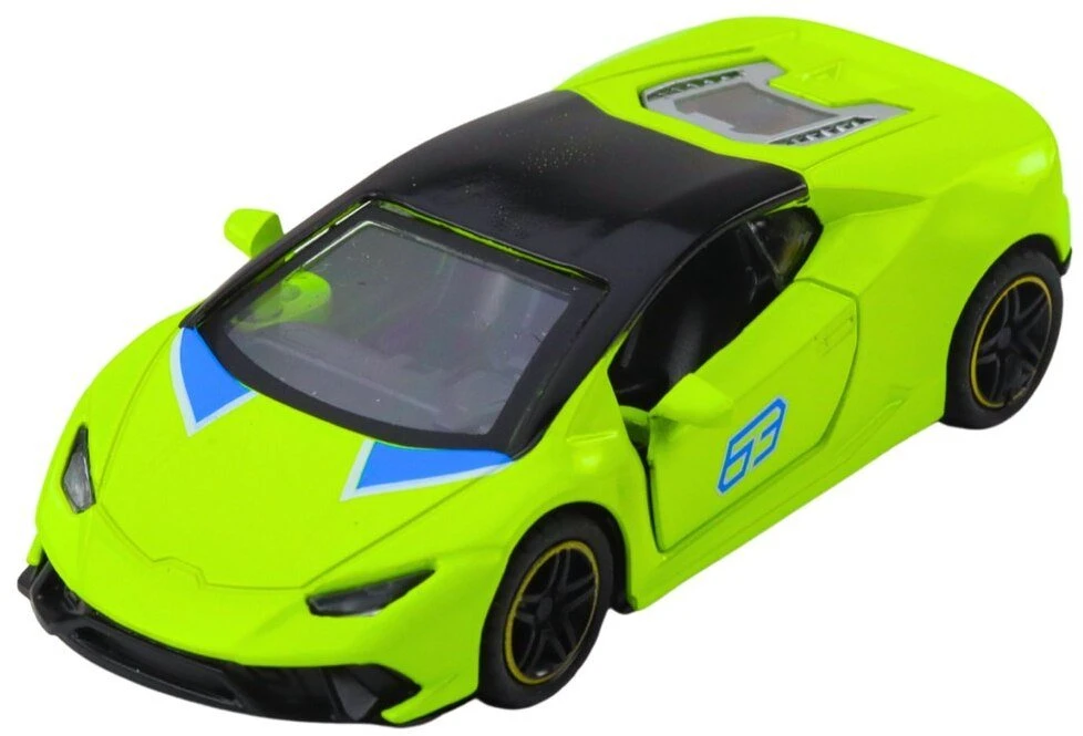 Lean Toys Metalinis sportinis automobilis 1:43 neoninis