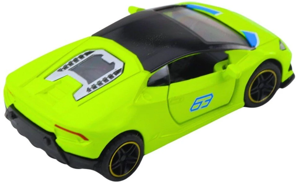 Lean Toys Metalinis sportinis automobilis 1:43 neoninis