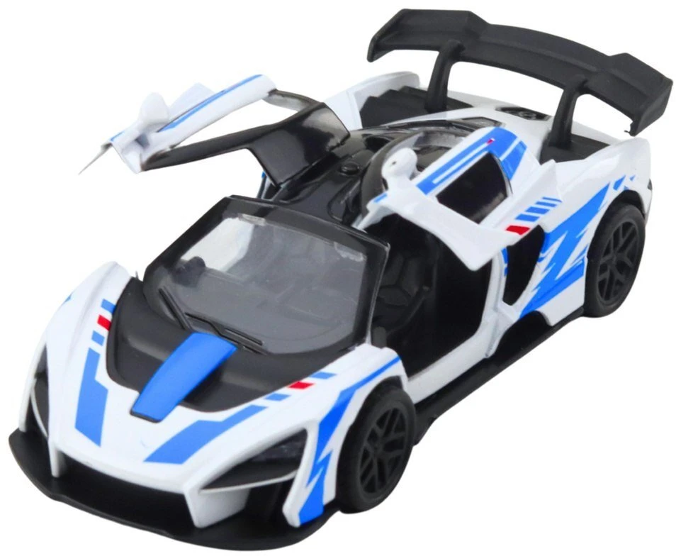 Lean Toys Metalinis sportinis automobilis 1:32 su atidaromomis durimis