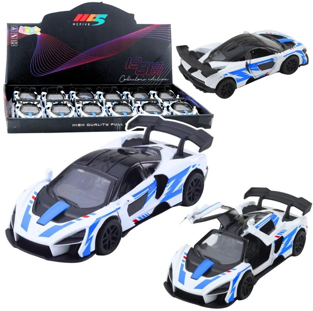 Lean Toys Metalinis sportinis automobilis 1:32 su atidaromomis durimis