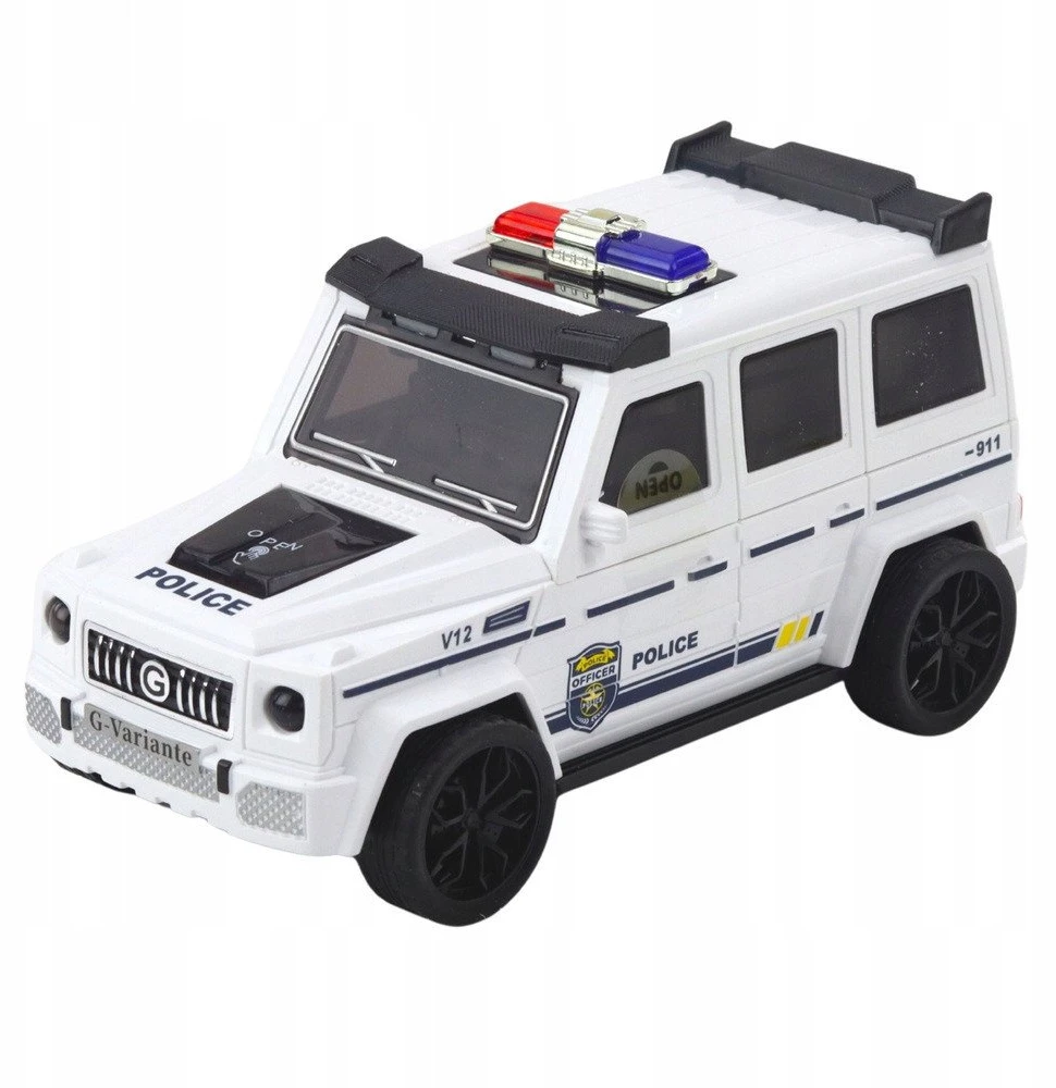 Lean Toys Policijos visureigis, šviesos ir garsai, 18x10x8 cm