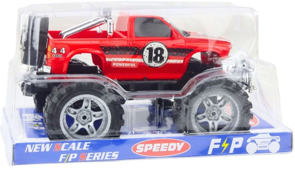 Lean Toys Vaikiškas visureigis automobilis su dideliais ratais, 27 cm