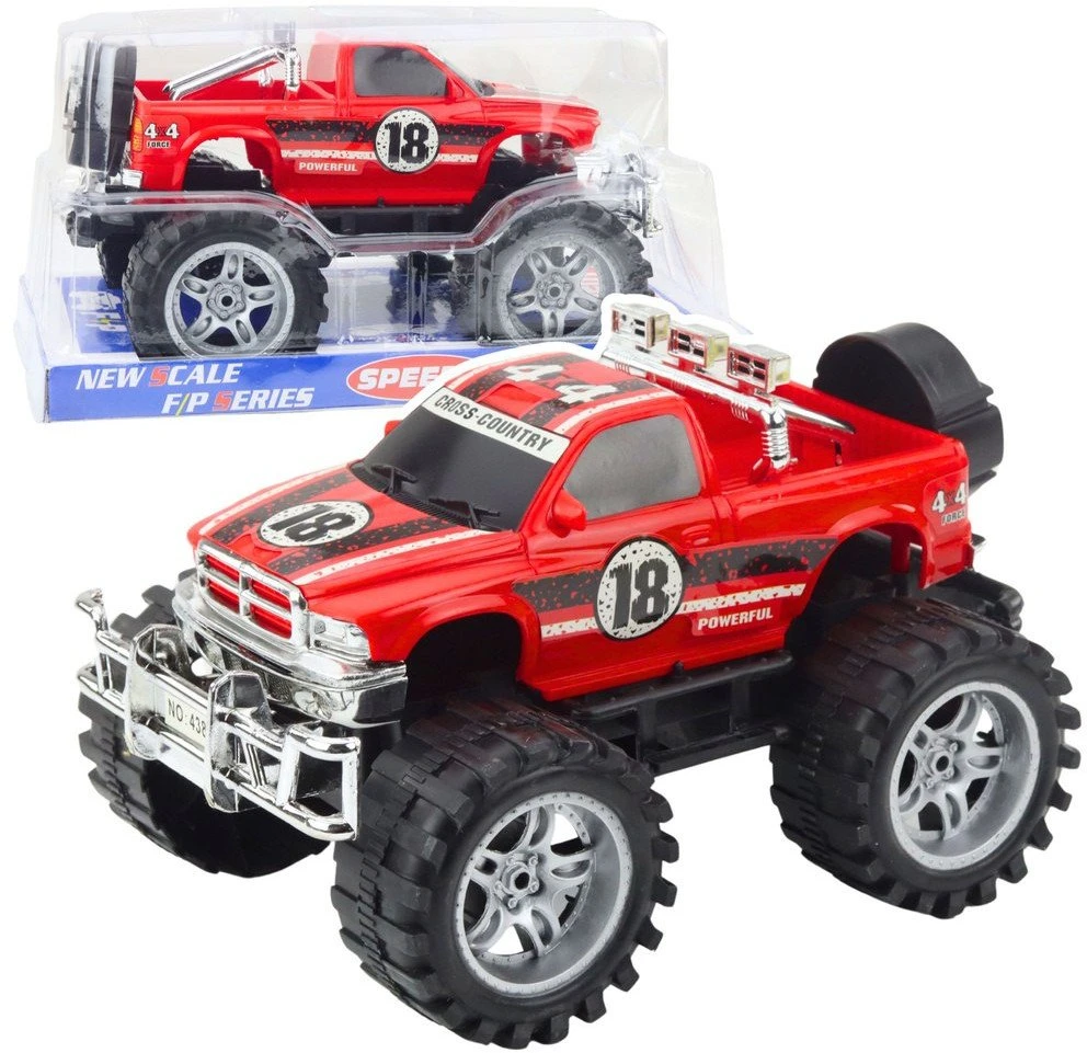 Lean Toys Vaikiškas visureigis automobilis su dideliais ratais, 27 cm