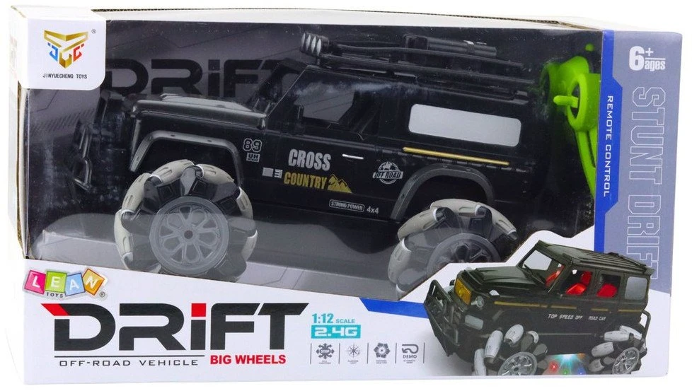 Lean Toys Nuotoliniu būdu valdomas visureigis automobilis DRIFT 1:12