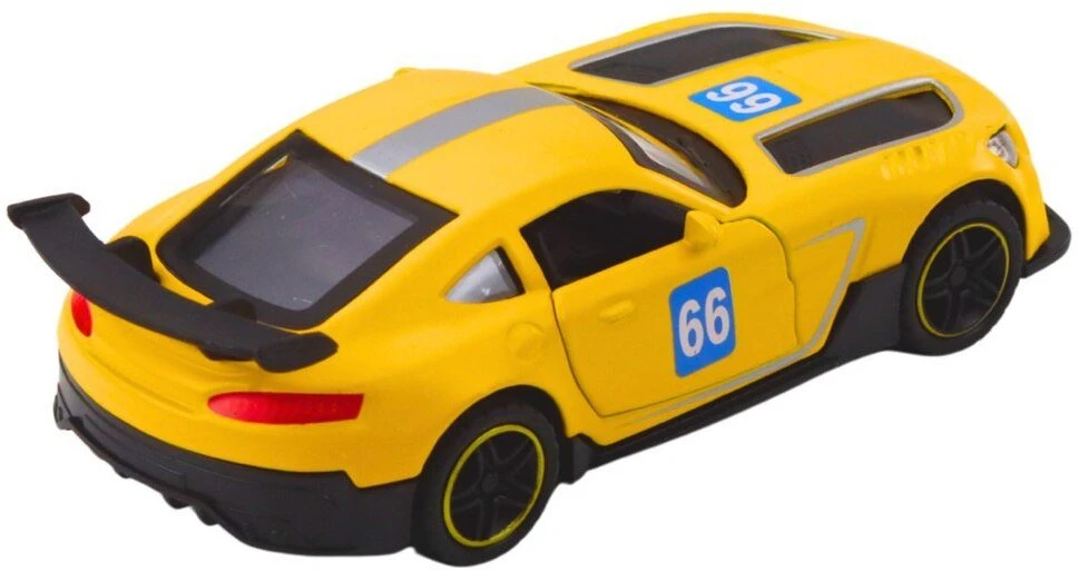 Lean Toys Lenktyninis automobilis metalinis 1:43 geltonas