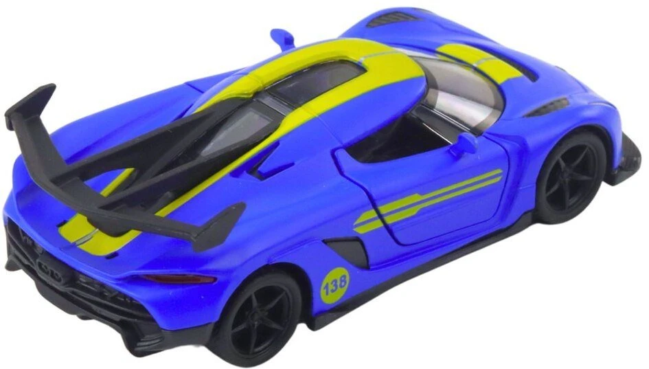 Lean Toys Metalinis sportinis automobilis 1:32 su atidaromomis durimis