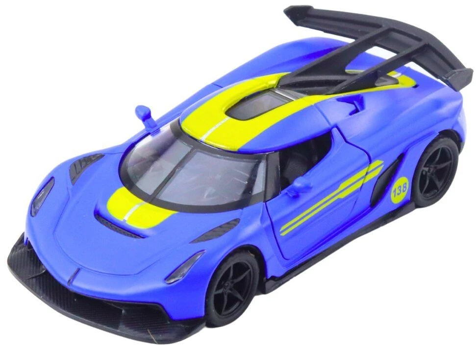 Lean Toys Metalinis sportinis automobilis 1:32 su atidaromomis durimis