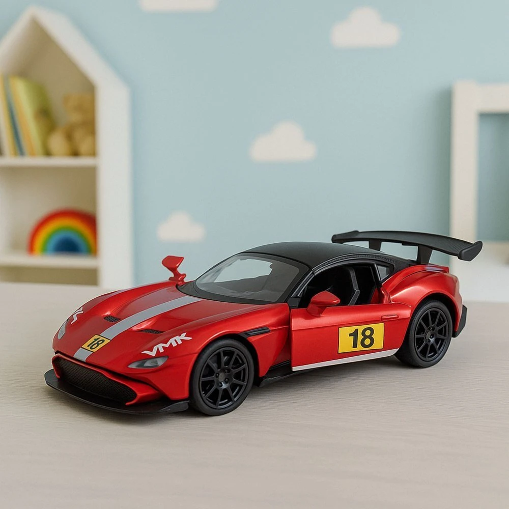 Lean Toys Metalinis lenktyninis automobilis 1:32 su atidaromomis durimis