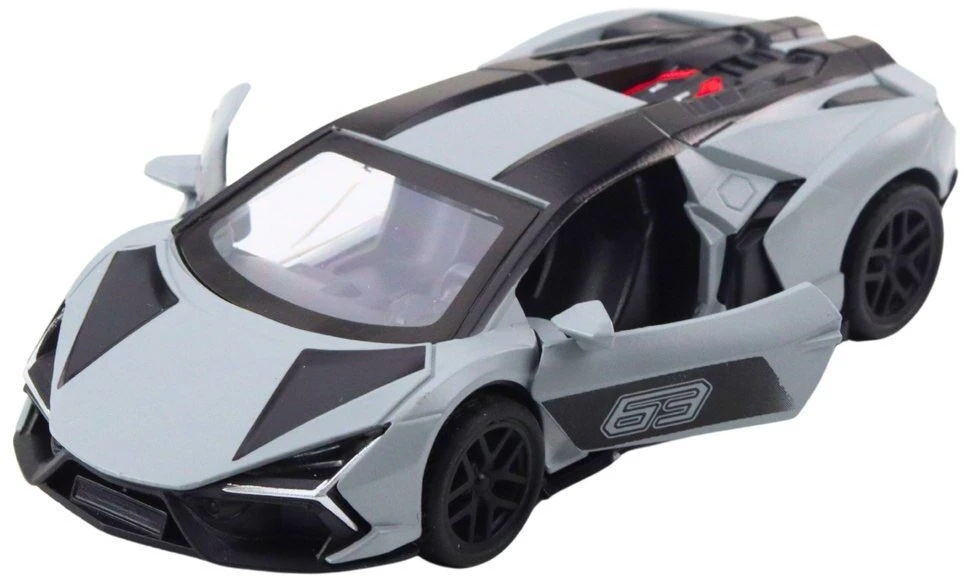 Lean Toys 1:32 Metalinis lenktyninis automobilis su atidaromomis durimis