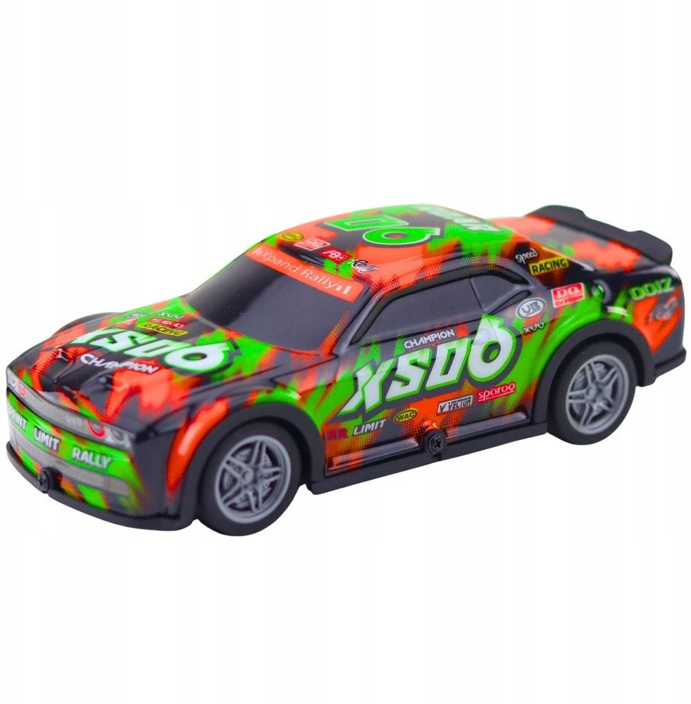 Lean Toys Nuotolinio valdymo lenktyninis automobilis su šviečiančiu korpusu 27MHz