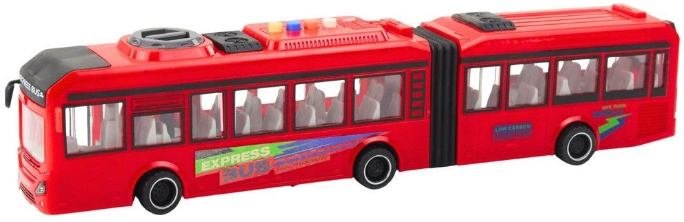Lean Toys Sąnarinis autobusas 1:16 su šviesomis ir garsais