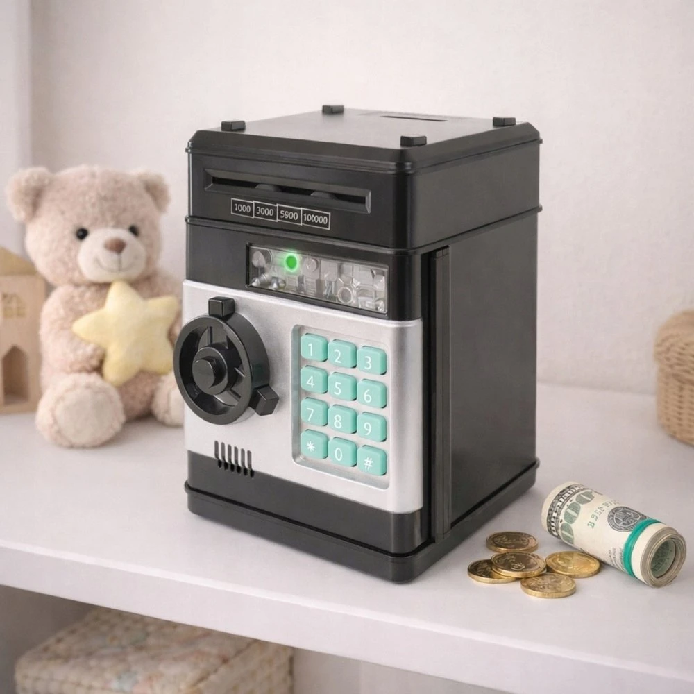Sejf/ Elektroninė taupyklė vaikams su PIN ir garso efektais